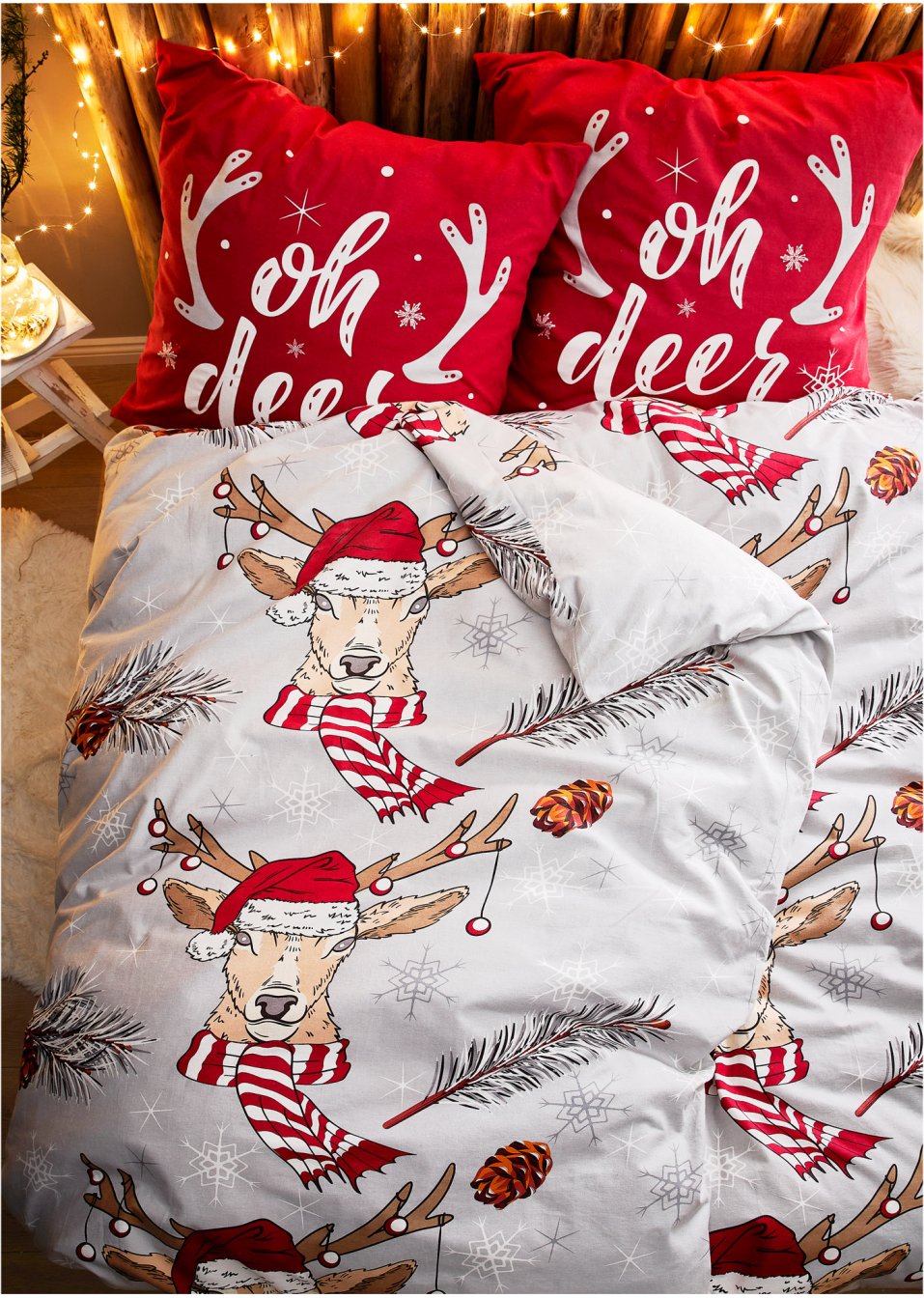Parure de lit avec cerfs