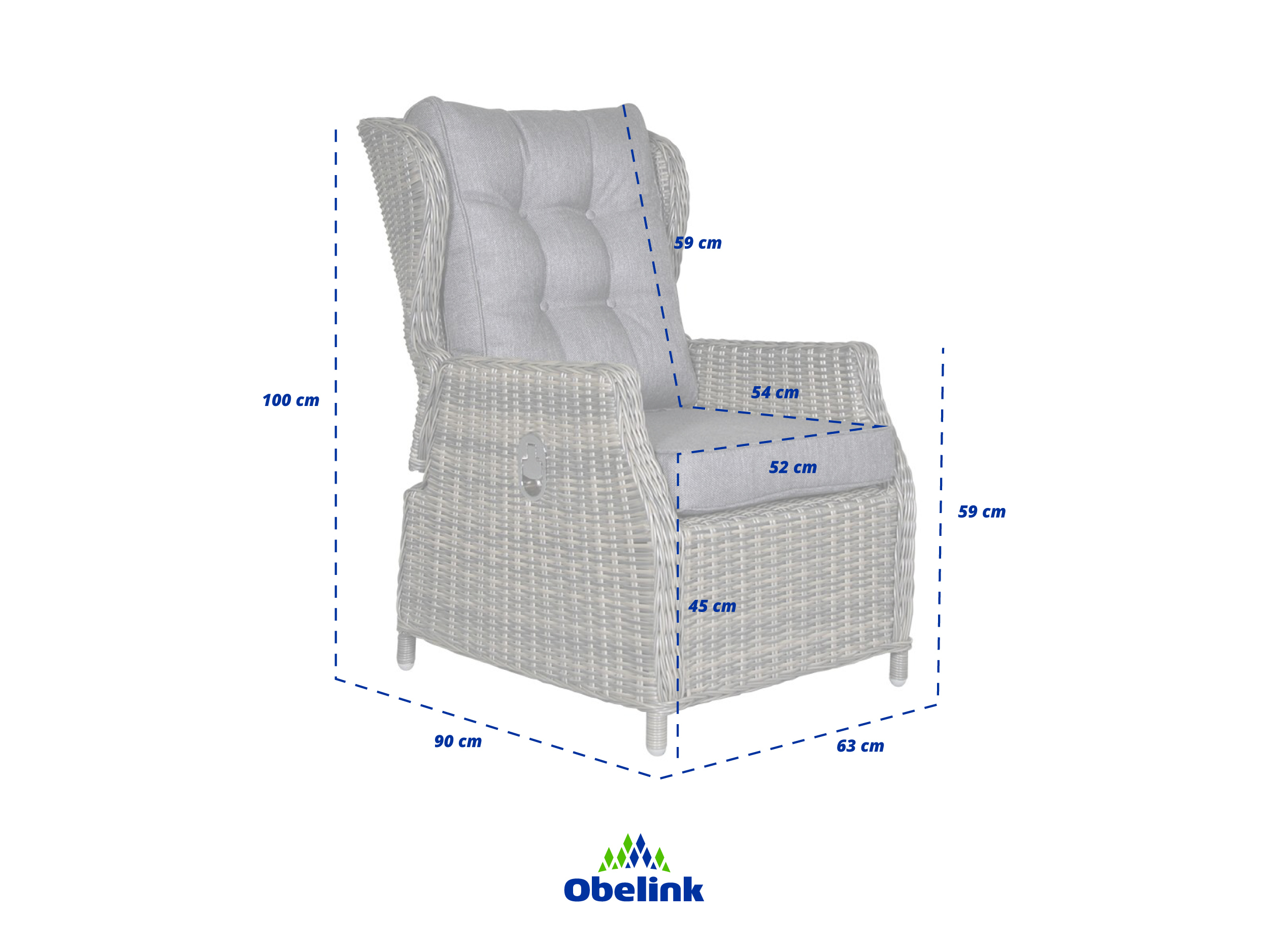 Outdoor Feelings Raffaelo loungestoel
