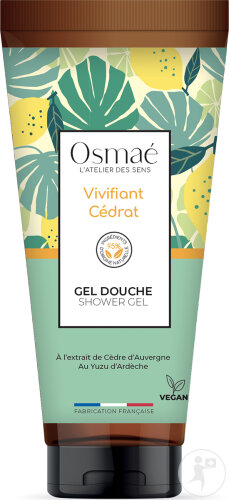Osmaé Gel Douche Vivifiant Cédrat Tube 100ml