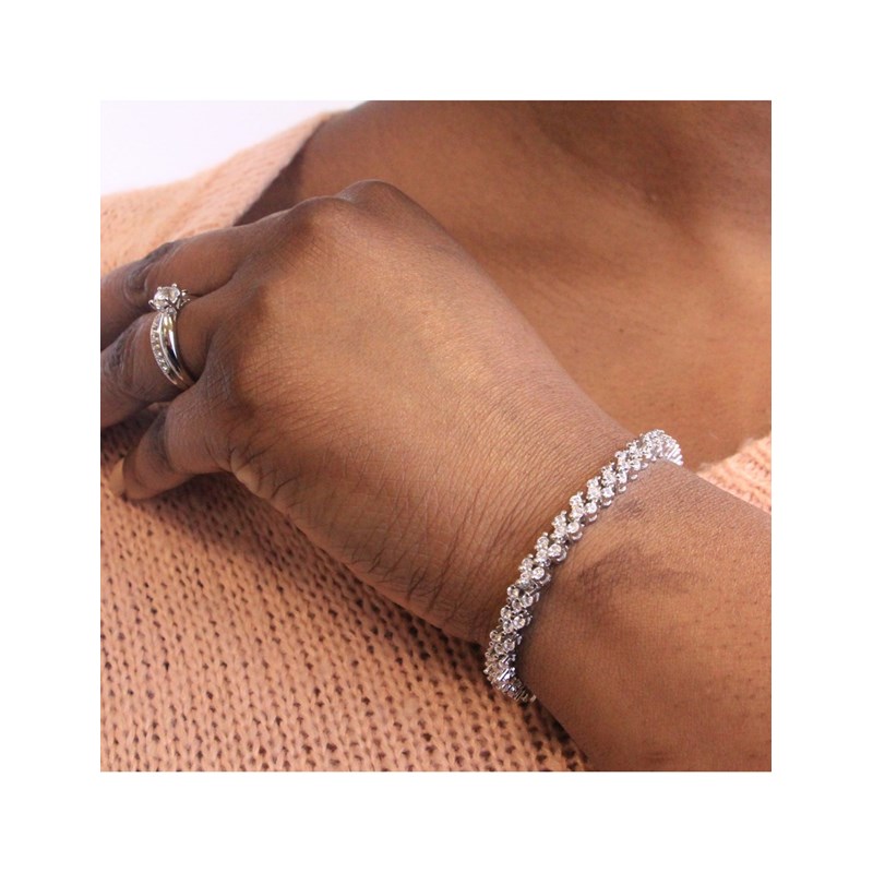 Bracelet Venus - Argenté et Cristal