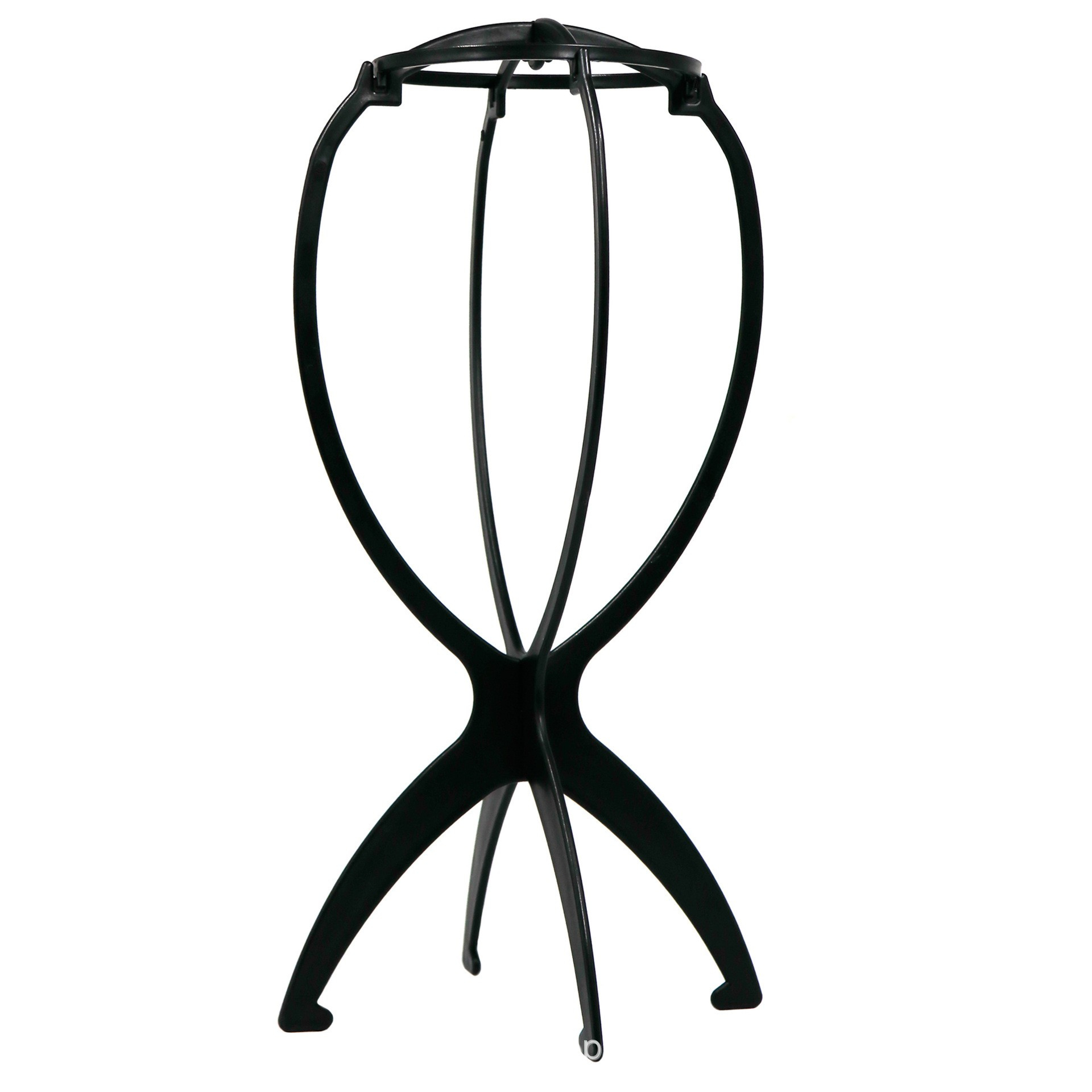 Zusammenklappbarer Hut Ständer Perücken Halter Wig Stand - Schwarz