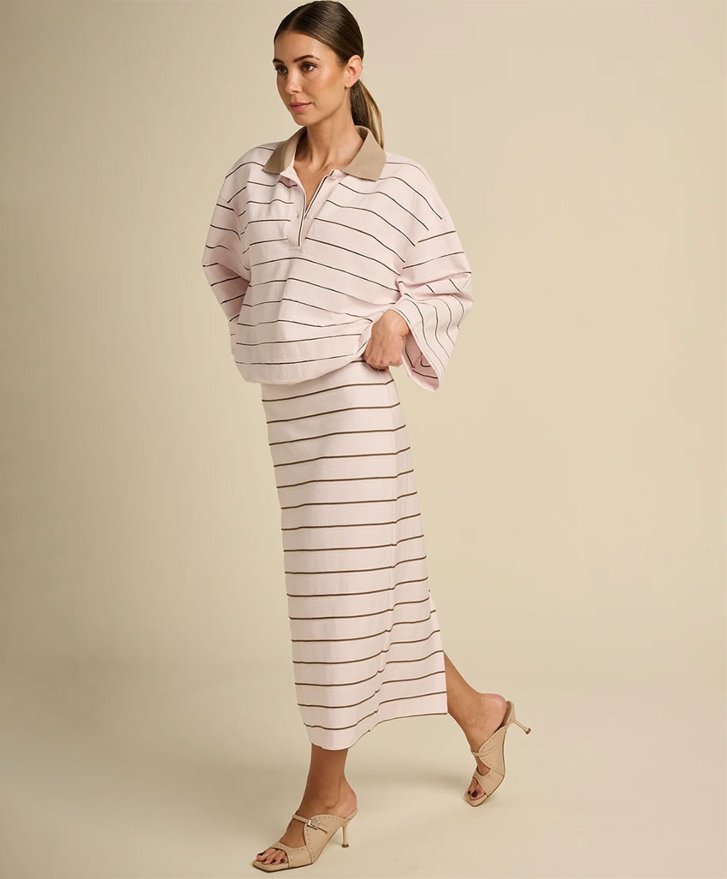 March23 Dames polo roze