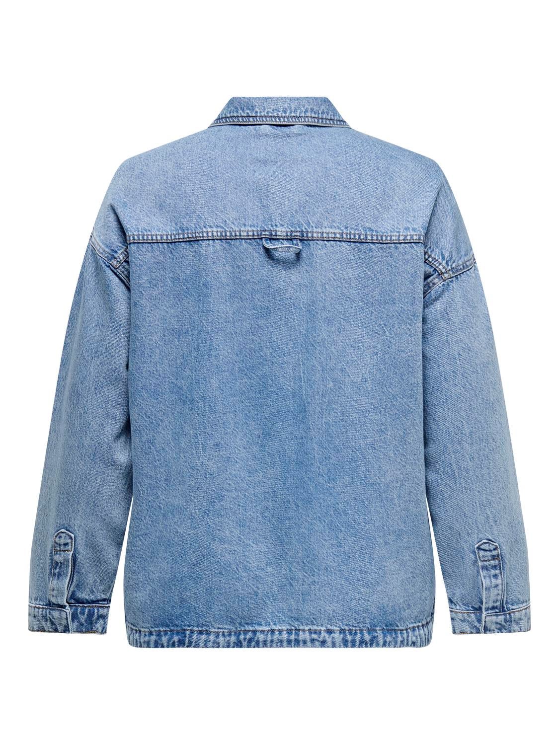 CAREMMIE Jeanshemd Light Blue Denim
