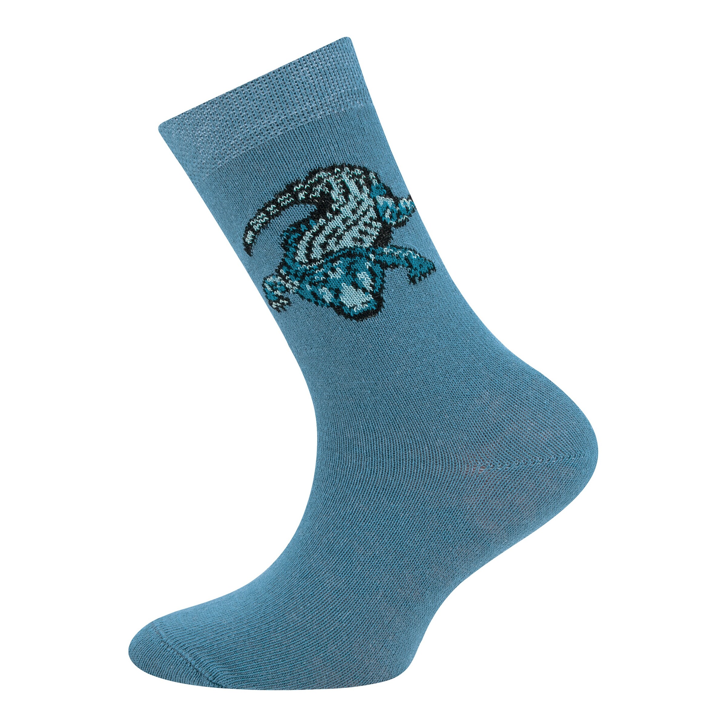 Ewers 2er-Pack Socken Krokodil blau/marine
