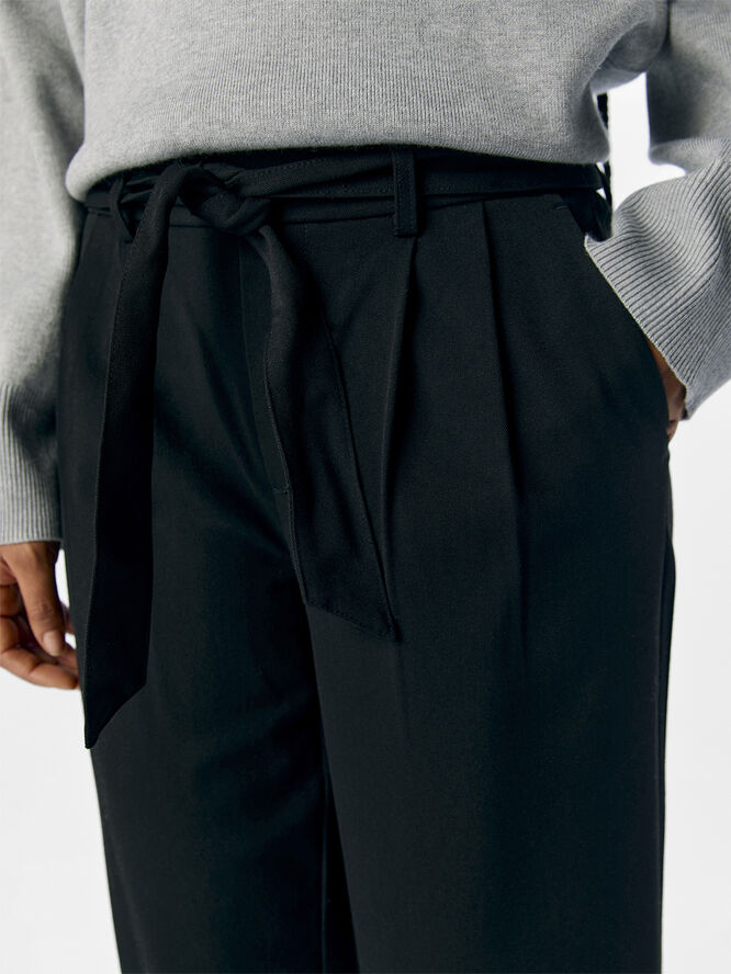 Object OBJLISA MW STRAIGHT TIE PANT DIV Black