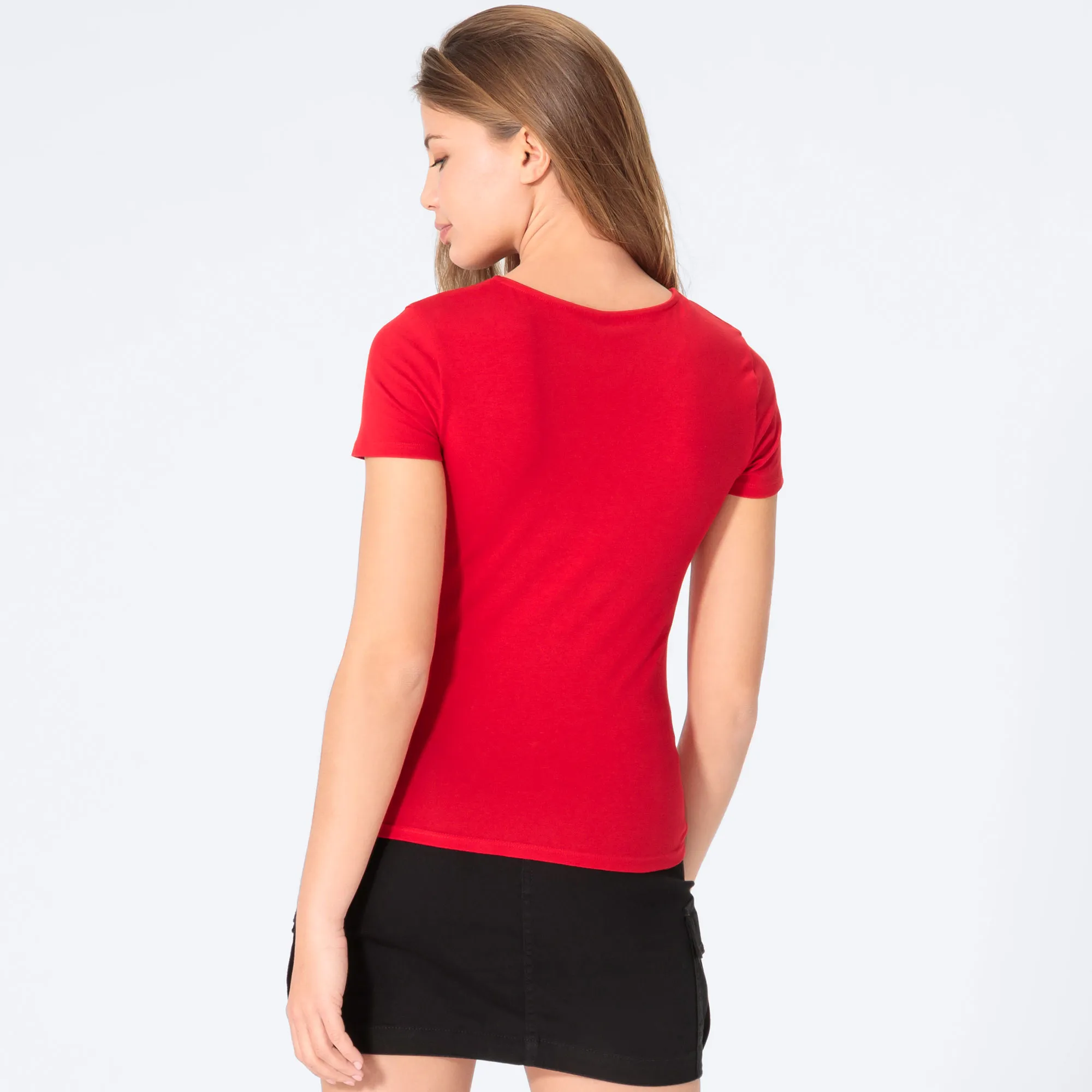 Damen-T-Shirt mit Raffung