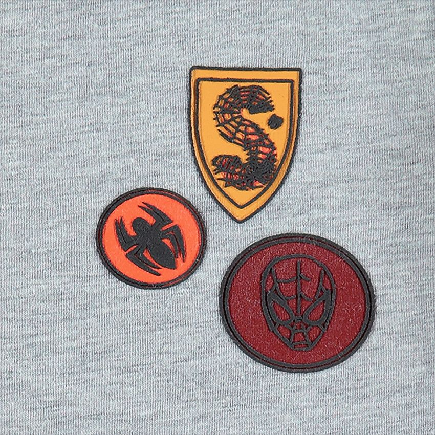 Lot de 2 maillots de corps avec prints et badges Marvel Spiderman - Gris chiné
