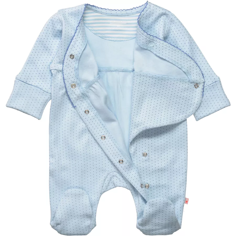 Staccato Overall soft blue dot gemustert
