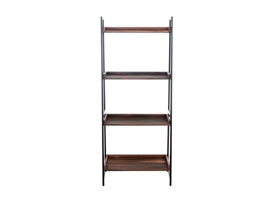 Étagères sur pied - Métal - 64 x 36 x 152cm - Marron - Dahn