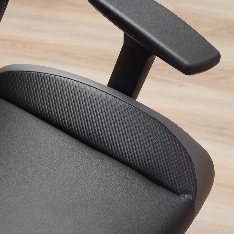 HOMCOM Bürostuhl dicke Polsterung, ergonomisch geformt, gemütliche polsterung Schwarz
