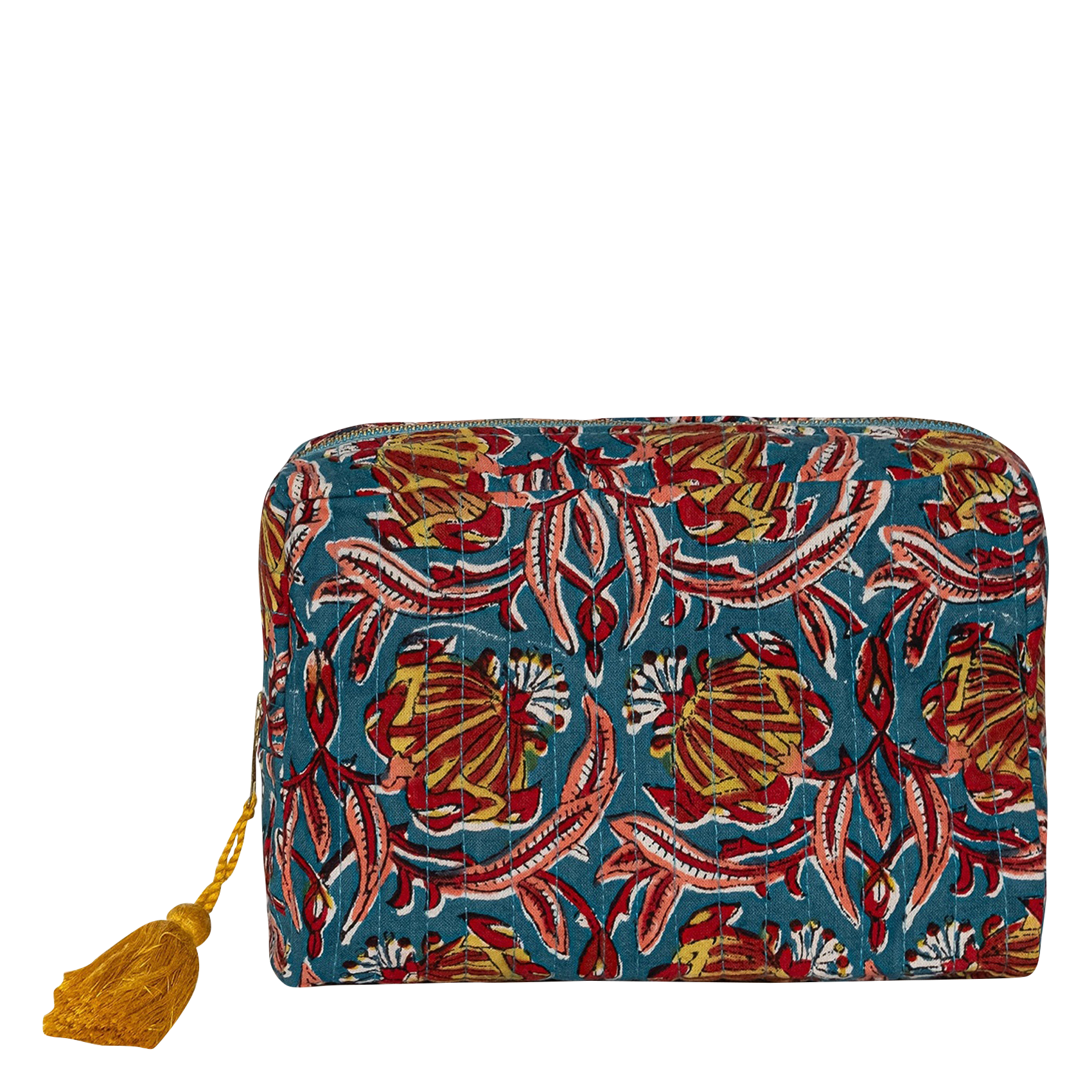 Trousse de toilette en coton | Vert