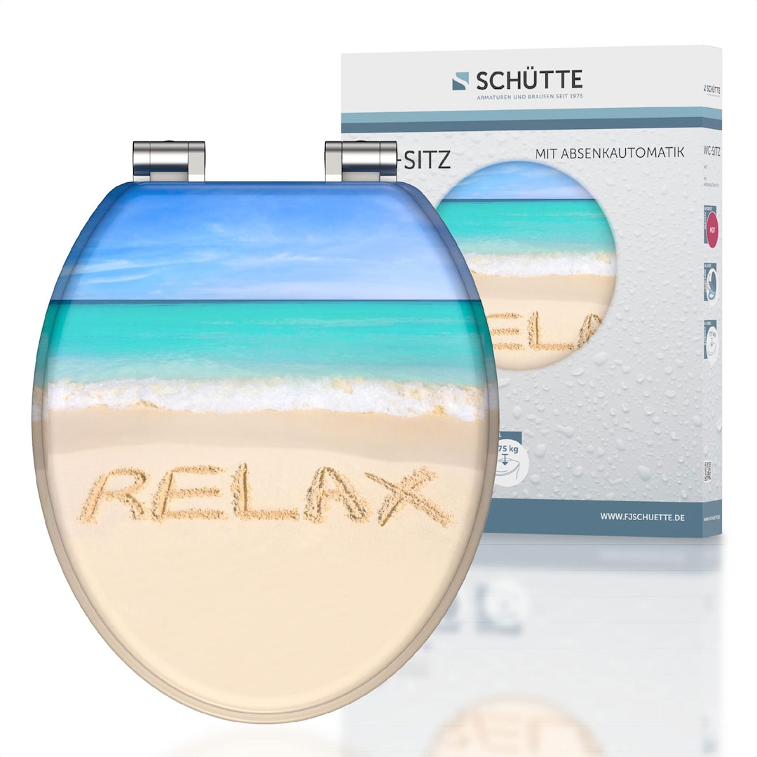 SCHÜTTE MDF WC-Sitz mit Holzkern Relax, Absenkautomatik