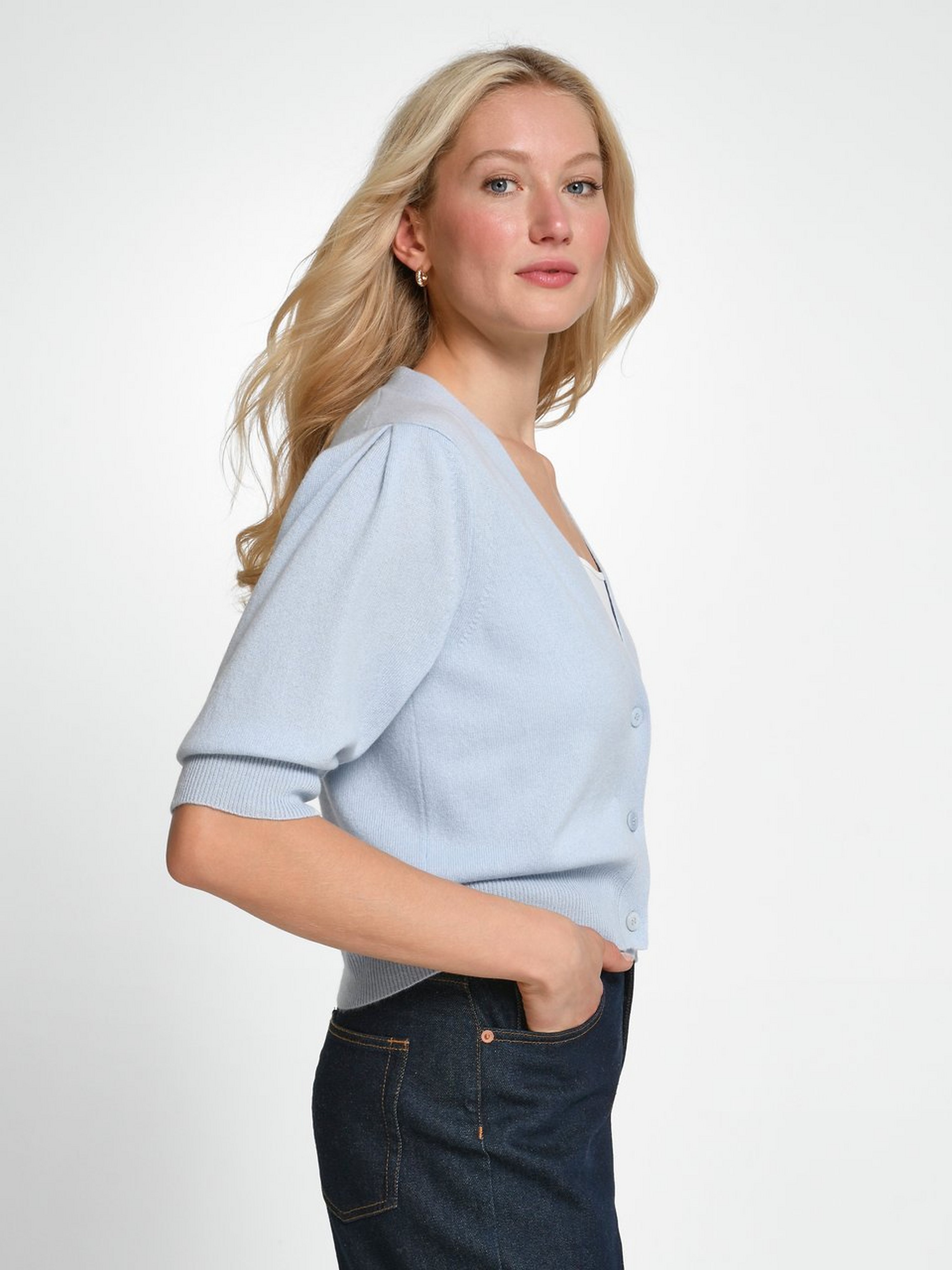 Strickjacke aus 100% Premium-Kaschmir