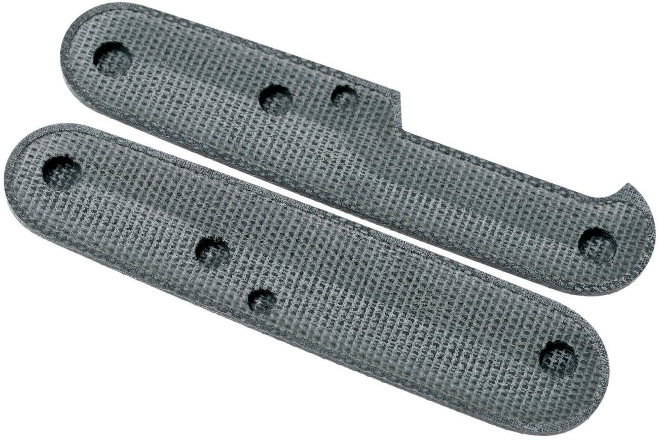 Daily Customs 91.2 Plain, Black Canvas Micarta P10013877 Victorinox greepschalen