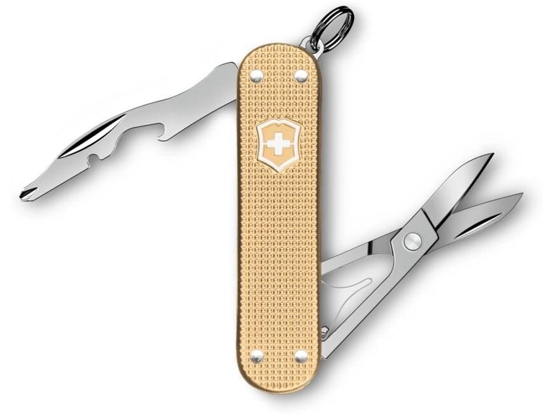 Victorinox Taschenmesser Companion S Alox LTD, 58 mm, Gold Schweizer Sackmesser