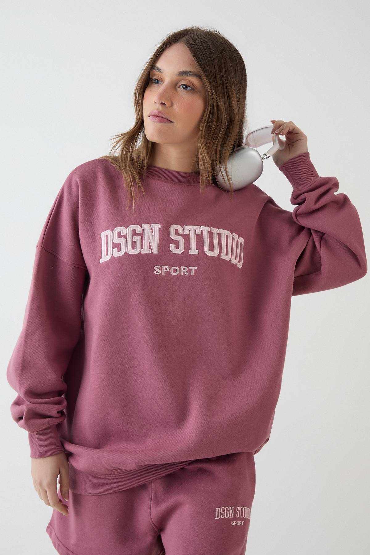 Sweat-shirt Oversize À Appliqué Collegiate Dsgn Studio