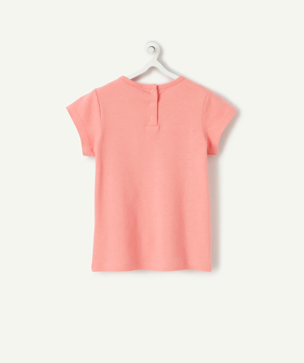 T-SHIRT BÉBÉ FILLE EN COTON ROSE