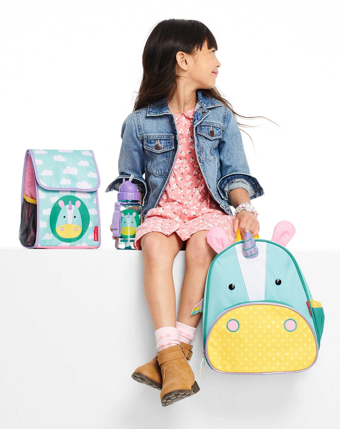Trinkflasche ZOO - EINHORN (384,5ml) in lila/blau