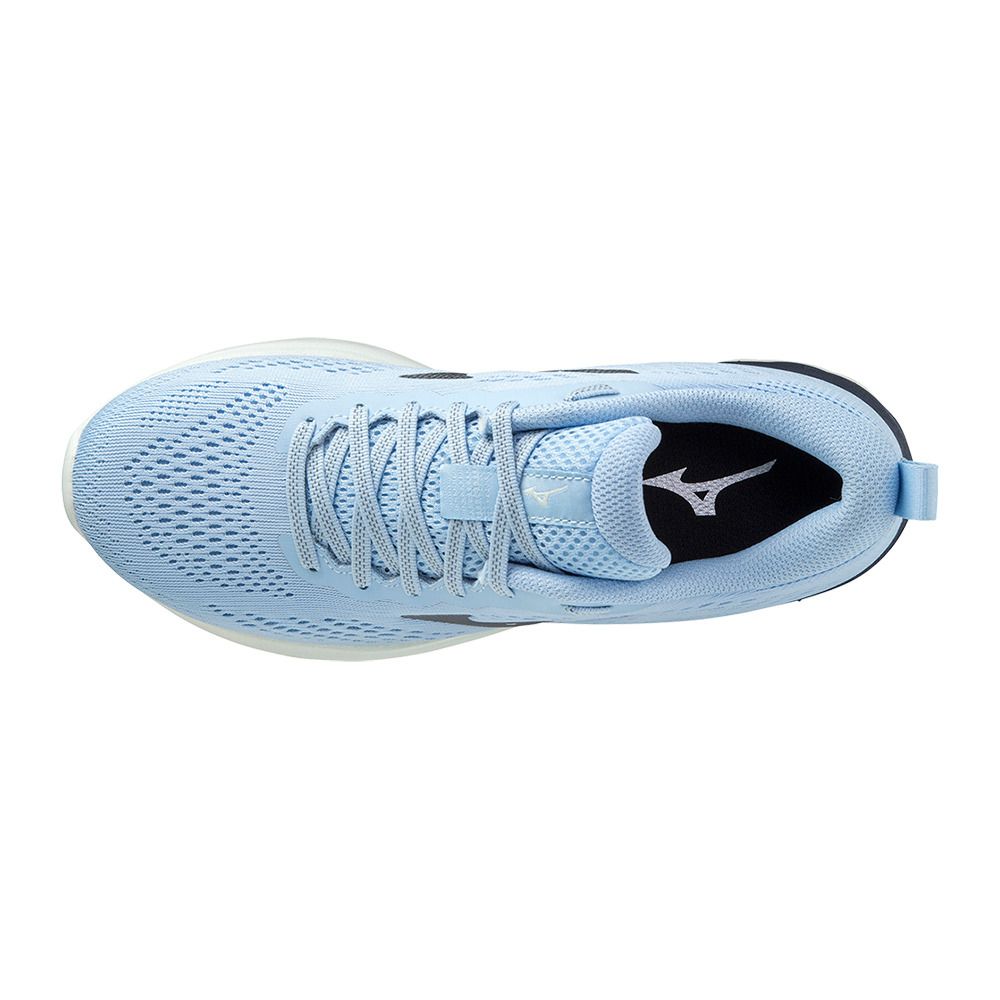 Mizuno WAVE REVOLT 2 - Chaussures running Femme placidb/metallicg/polarn