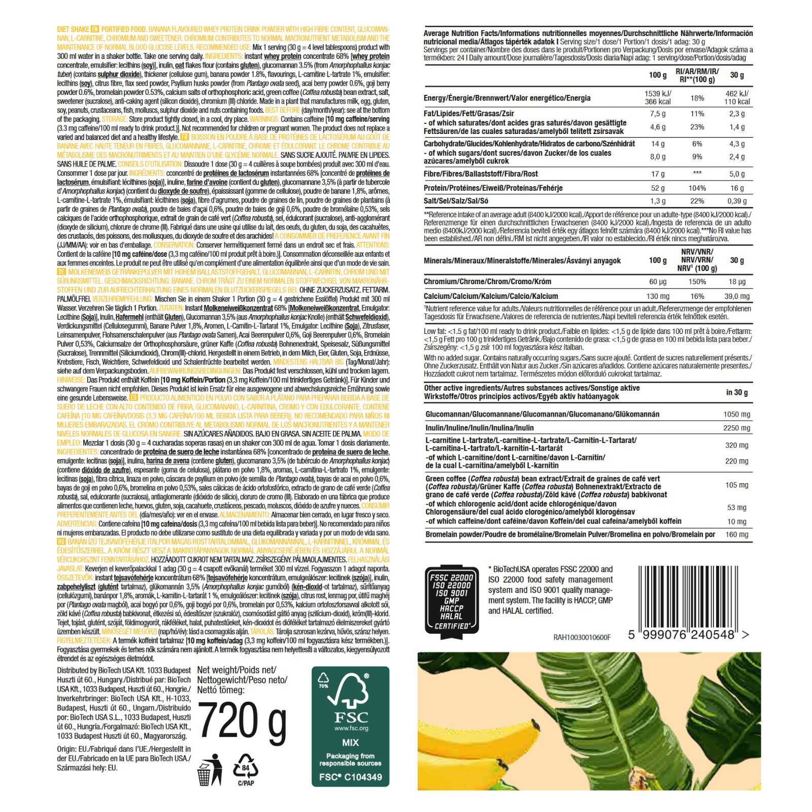 Biotech USA Diet Shake 70g