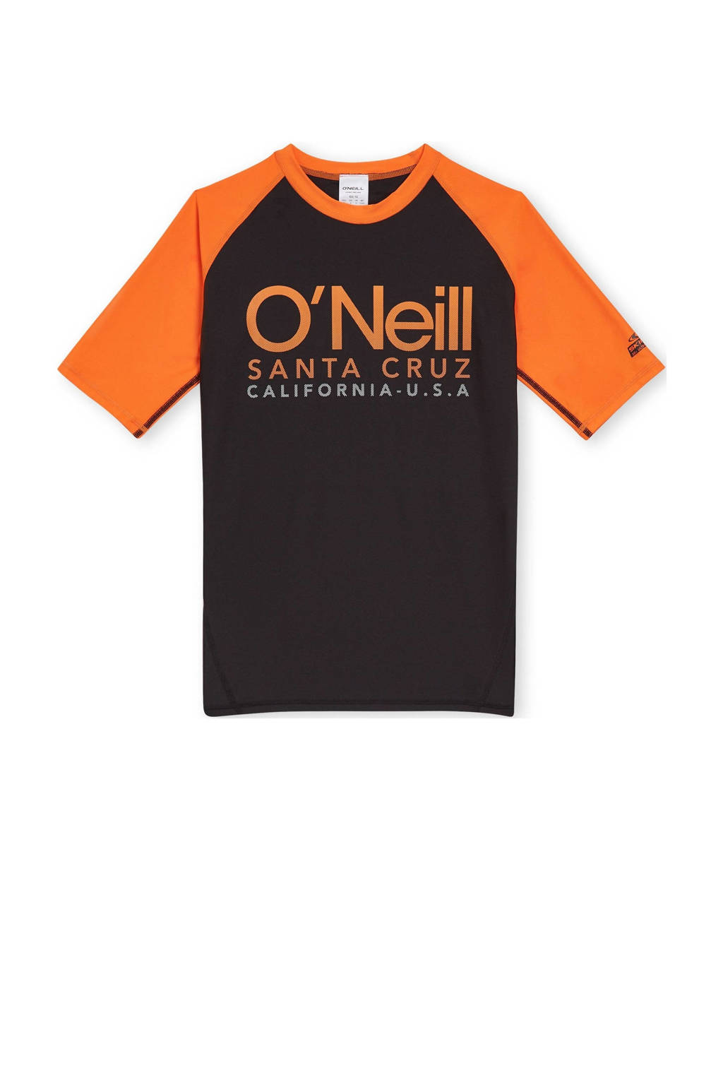 UV T-shirt Cali zwart/oranje