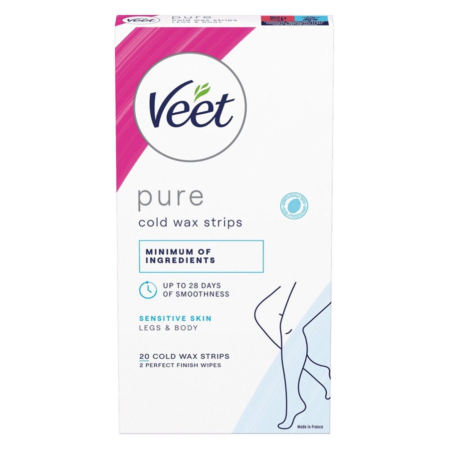 Veet Pure Cold Wax Strips Legs And Body 1pcs
