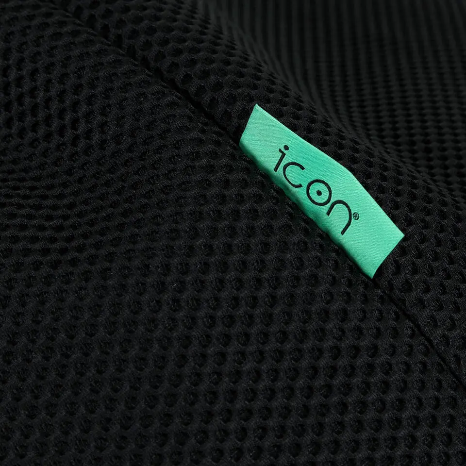 icon - Dalton XL Zitzak Fauteuil met Poef - Gaming - Zwart