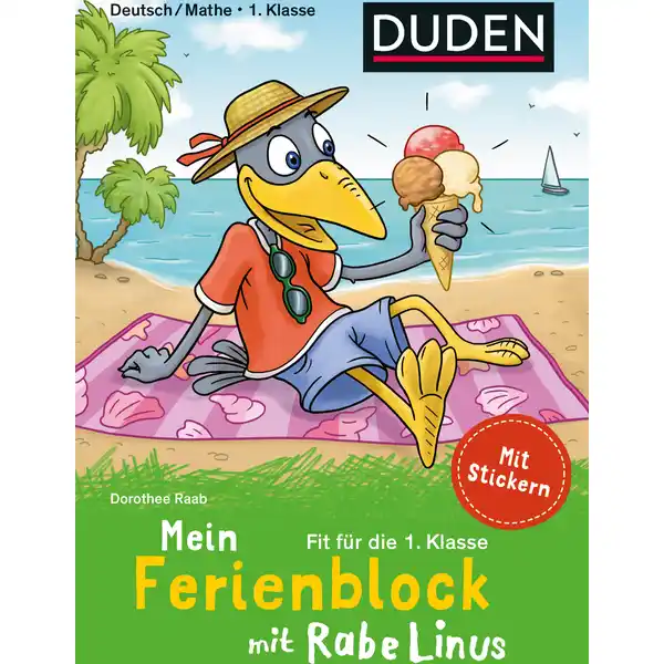 Ferienblock mit Rabe Linus