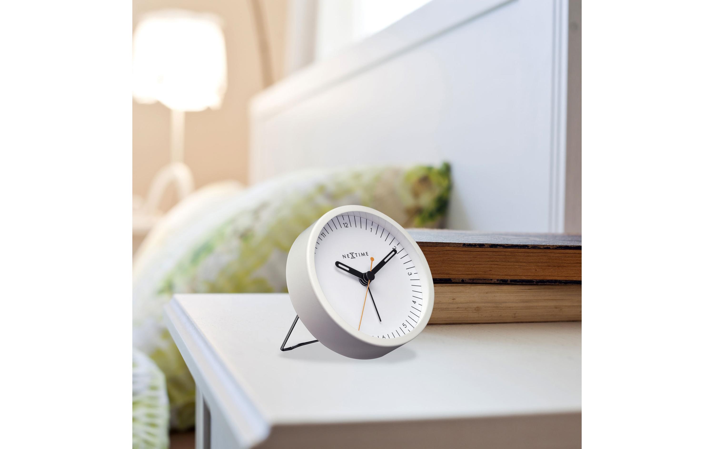 Klassischer Wecker Small WeissTischuhr mit Wecker
