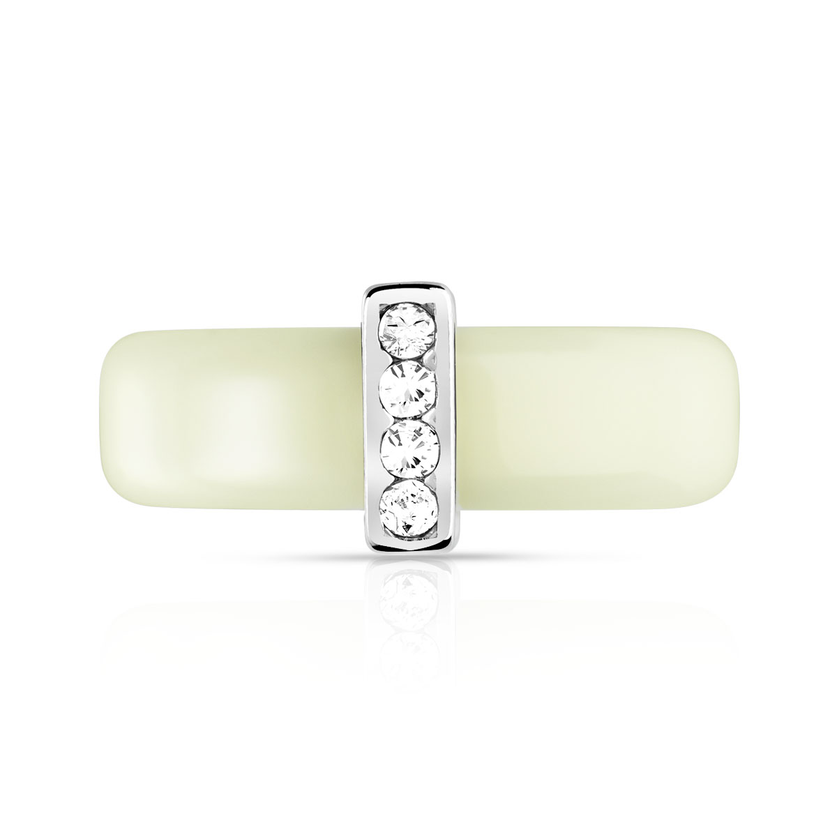 Bague argent 925 résine zirconia
