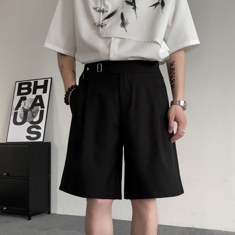 Orungeetun - Hoge taille effen shorts