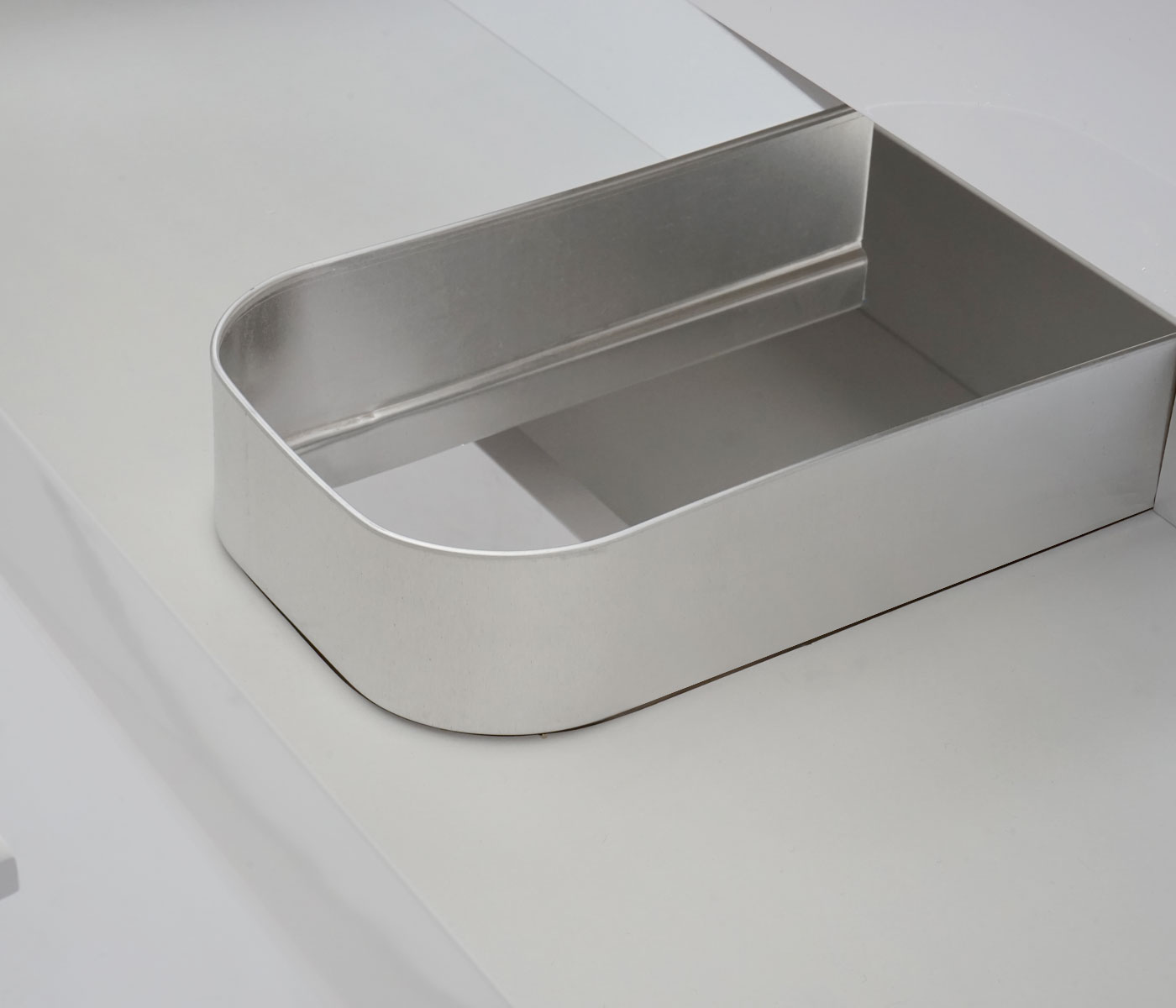 Premium Waschbecken + Unterschrank MCW-D16, Waschbecken Waschtisch, hochglanz 90cm ~ grau