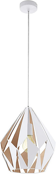 Suspension Dunalux Prinia Ø31 cm blanc et or