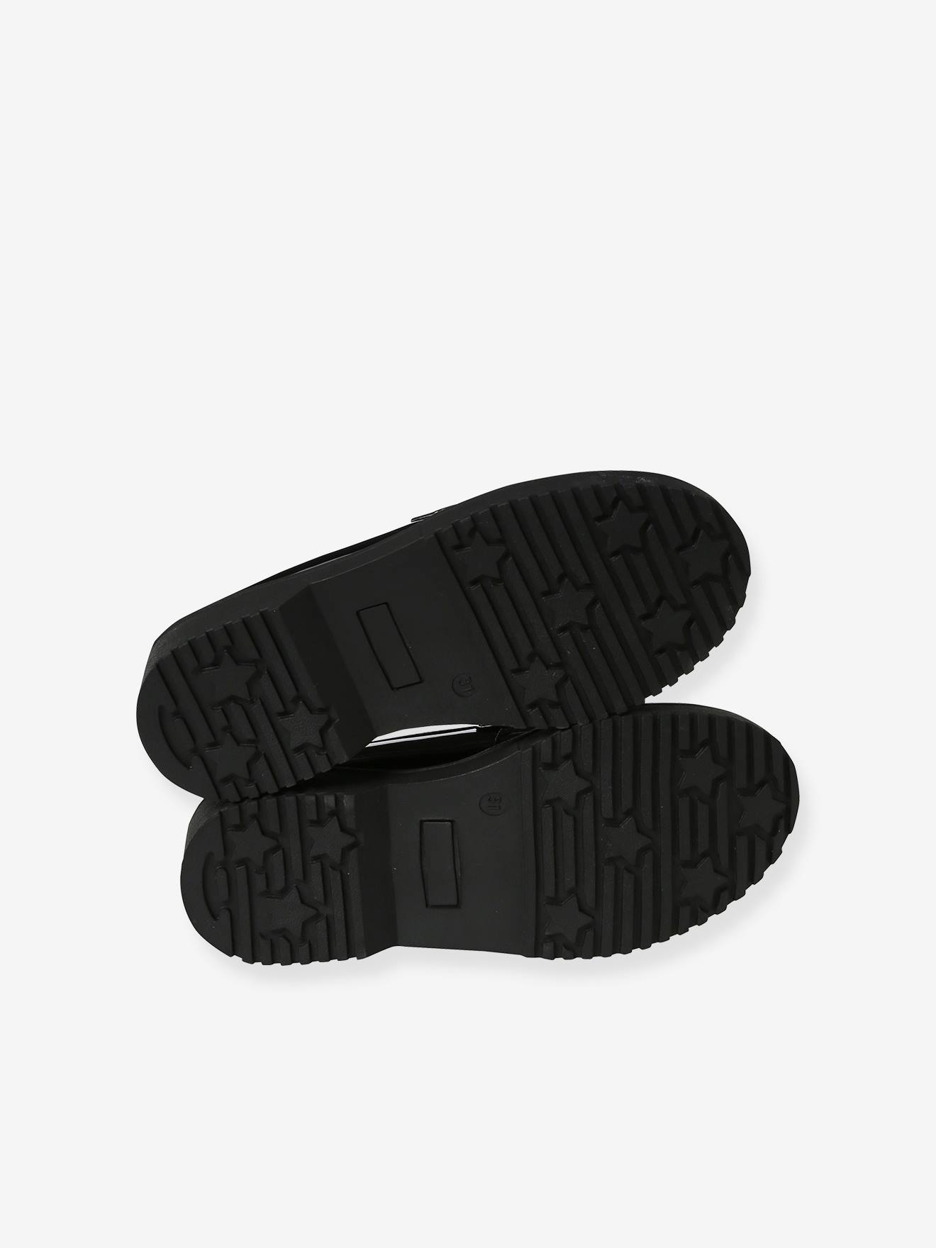 Mocassins Junior em verniz preto