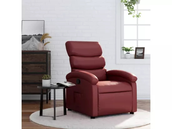 Fauteuil inclinable Rouge bordeaux Similicuir