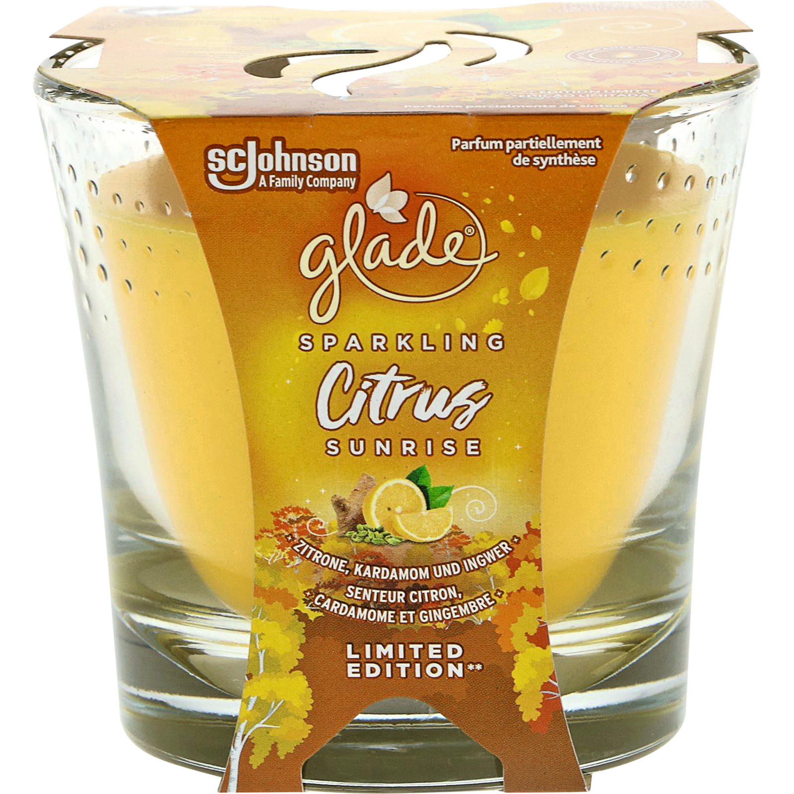Glade Premium Duftkerze Sparkling - Sparkling Citrus Sunrise