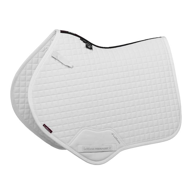 Zadeldek LeMieux Cotton Close Contact Square Springen Wit