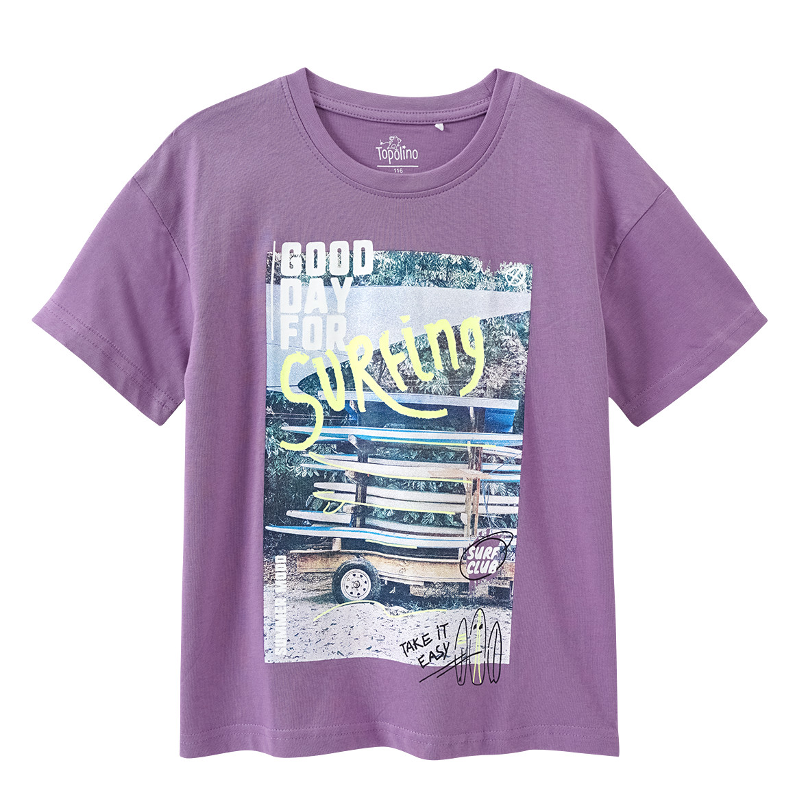 Topolino Jungen T-Shirt mit Foto-Print lila