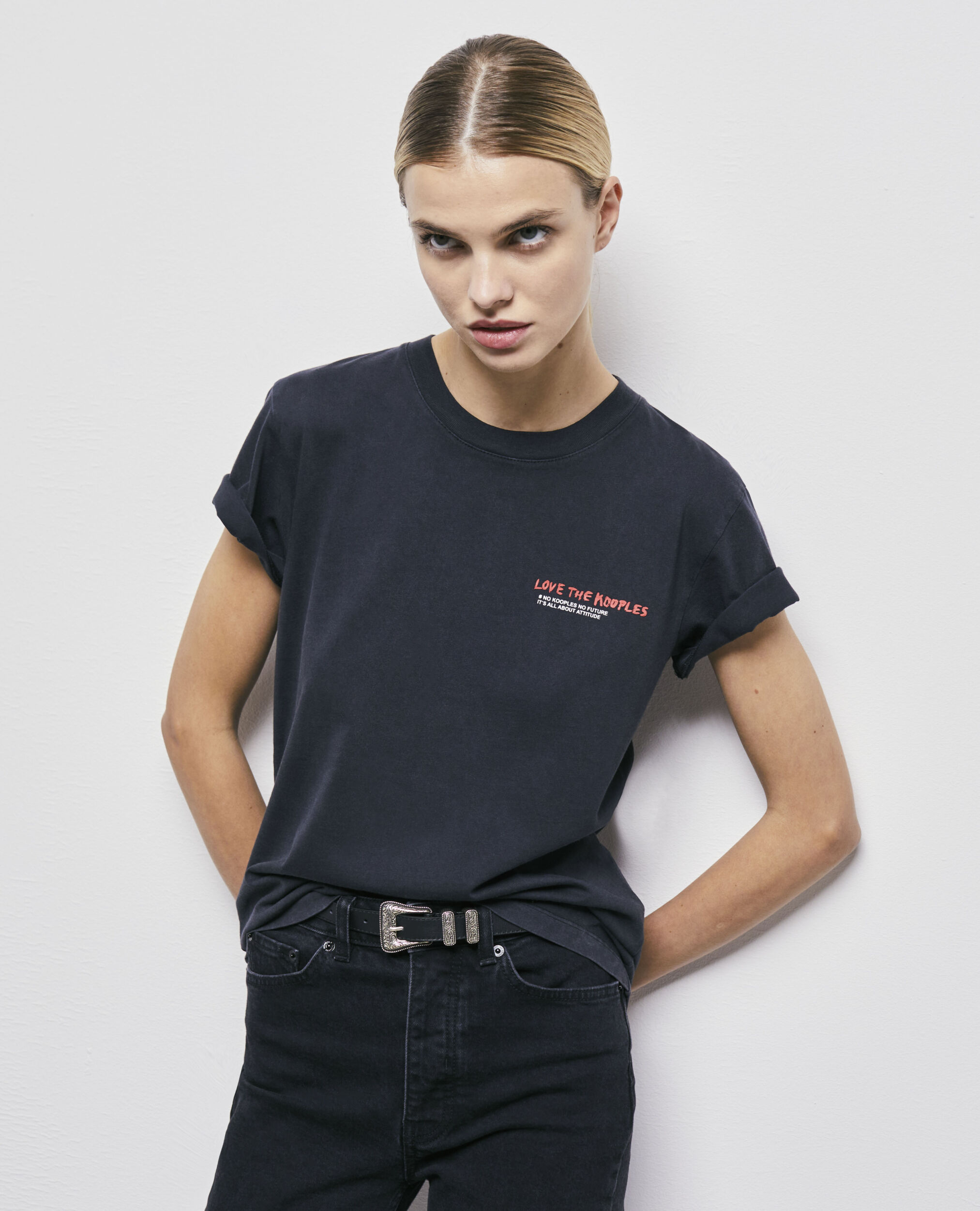 T-shirt Love Kooples noir