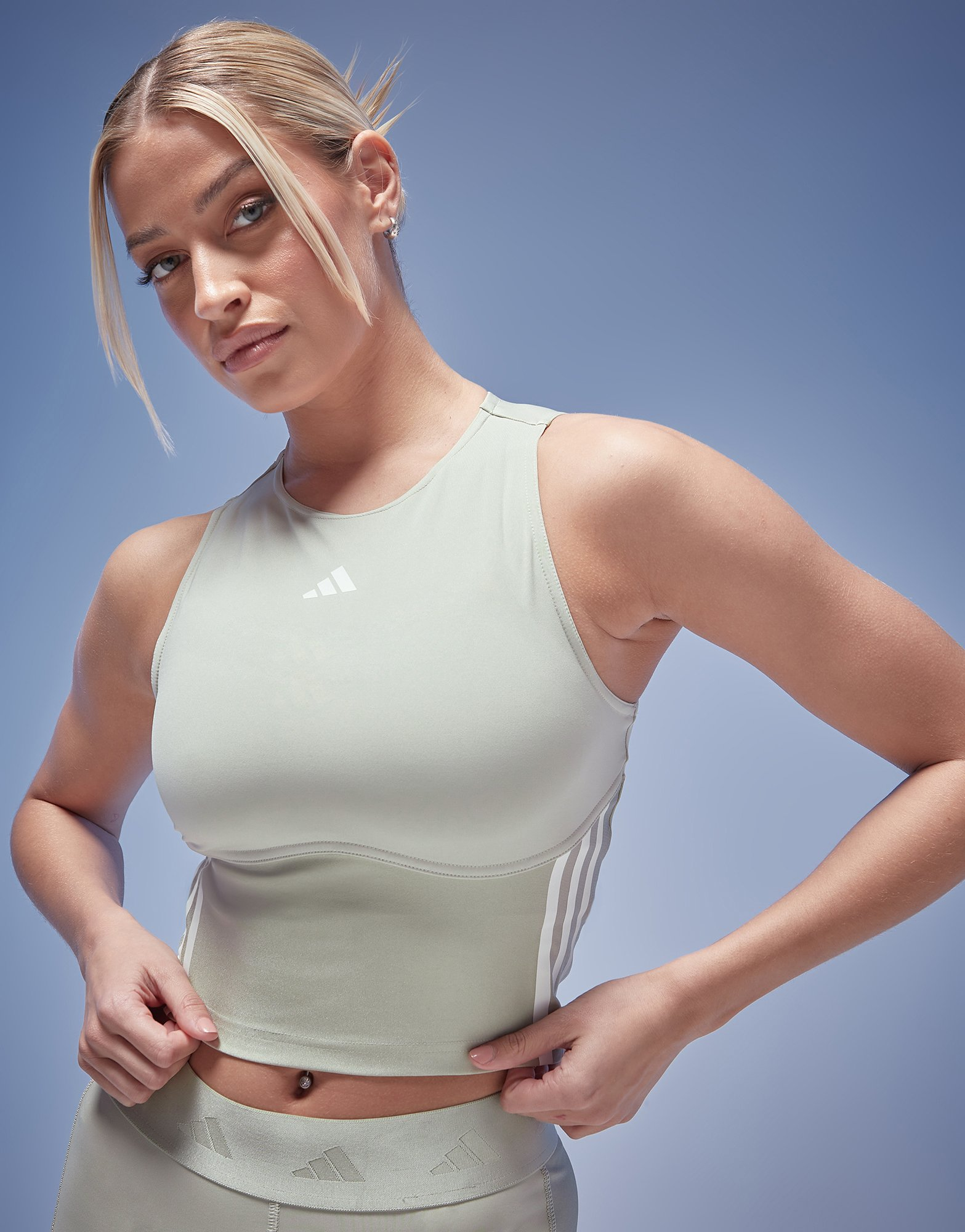 adidas Débardeur court de training Hyperglam Shine