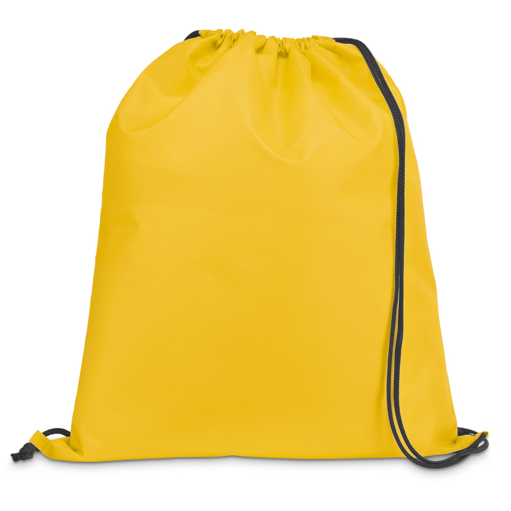 hi!dea 92910 - Sac à dos 210D avec cordons de serrage noirs