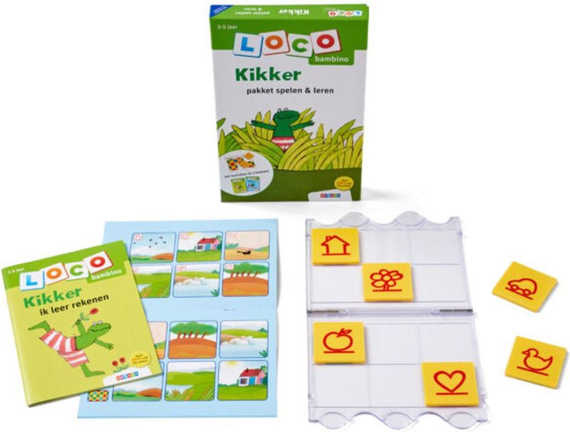 Bambino Loco - Pakket Kikker - Spelen en Leren - Kleurboeken - Educatief