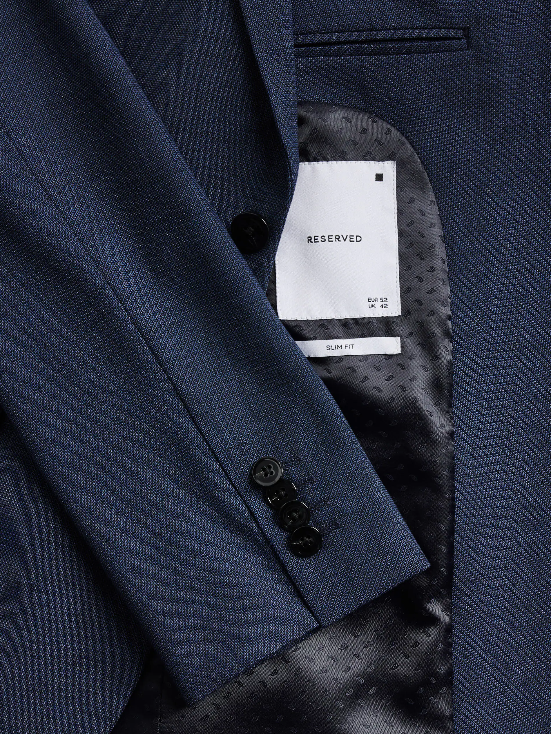 Slim-Fit-Blazer mit Viskose und Elastan