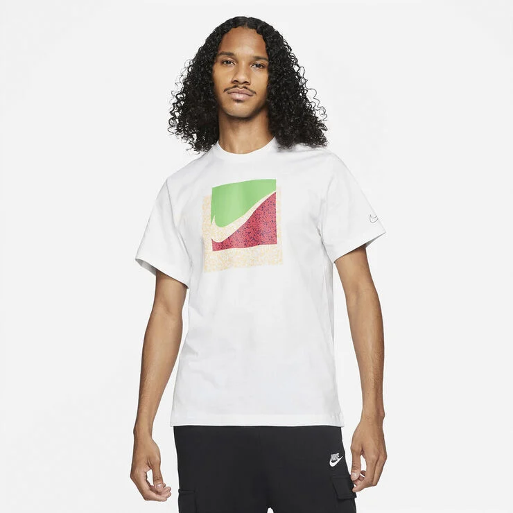 Nike Sportswear Brandriff Swoosh Box T Shirt Hvid