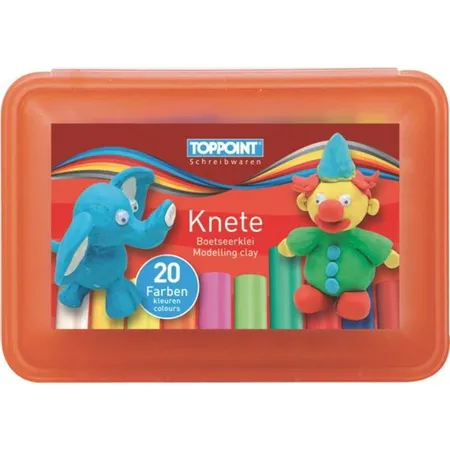 Stylex Knetmasse., 40 Stangen, 12x Neon & 28 Standardfarben