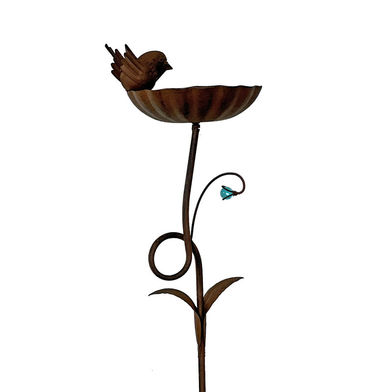 Ensemble 3 tuteurs mangeoire oiseaux 110x17cm