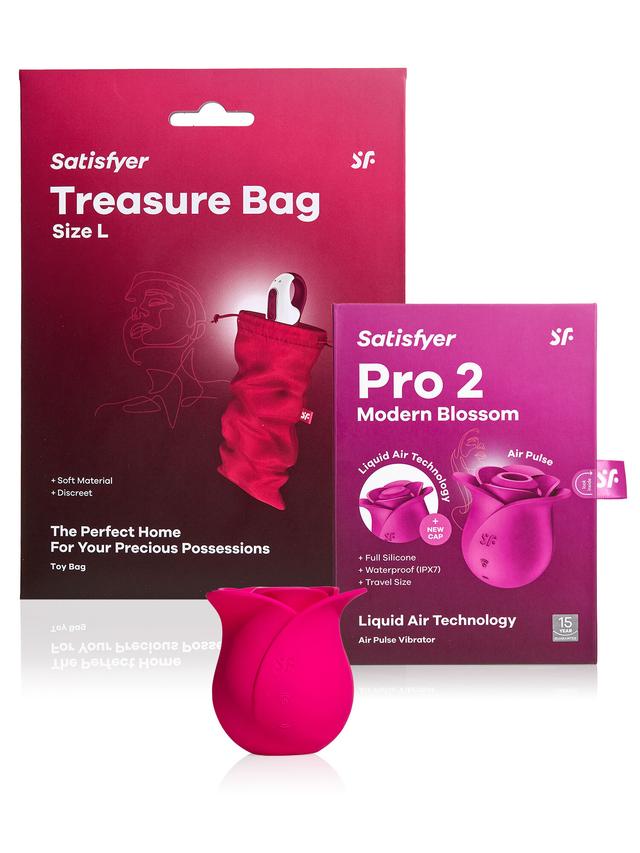 Satisfyer Pro 2 Set: Blossom + Bag