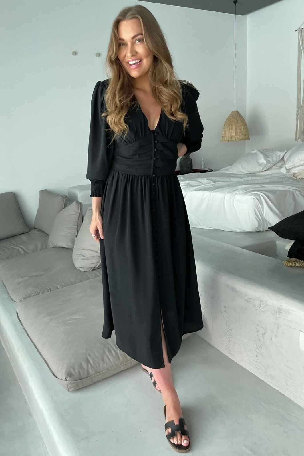 BYIC Adelic Long Dress b black