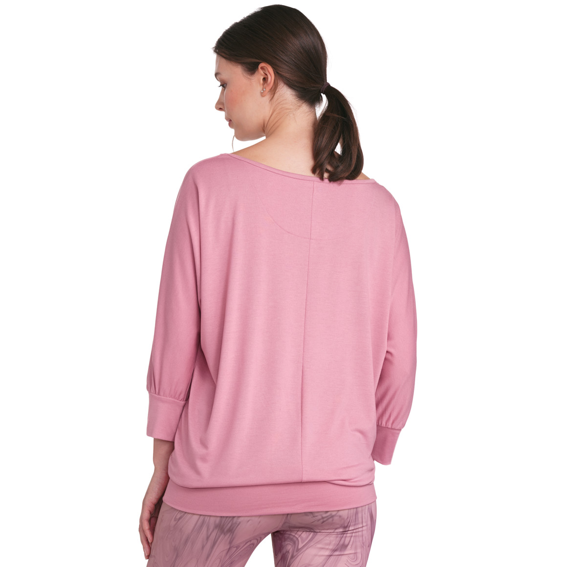 Gina Sports Damen Yoga-Shirt mit 3/4-Arm rosa