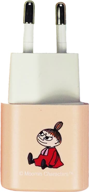Moomin 20W Lightning til USB-C vægoplader 1m (pink)